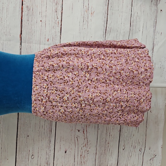 NWOT Wild Daisy Pink Floral Knee Length Skirt Size 14 - Picture 12 of 13